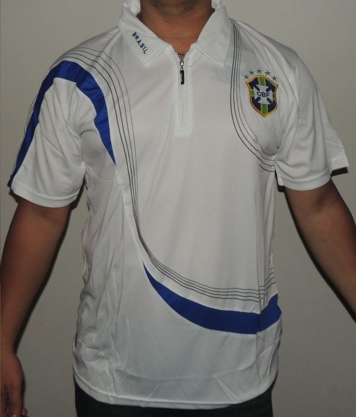 Camisa Polo Brasil Branca